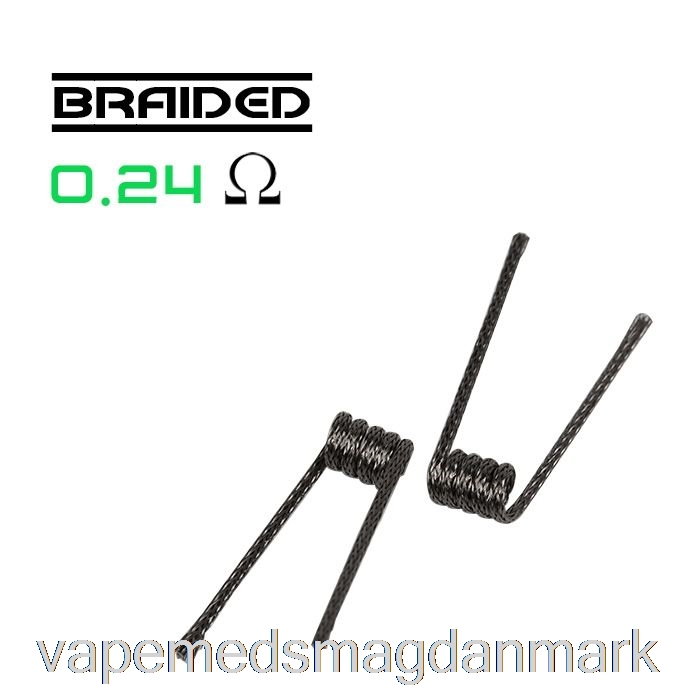 Vape Uden Nikotin Wotofo Comp Wire - Præbyggede Spoler 0,24ohm Flettet - Pakke Med 10 Stk.